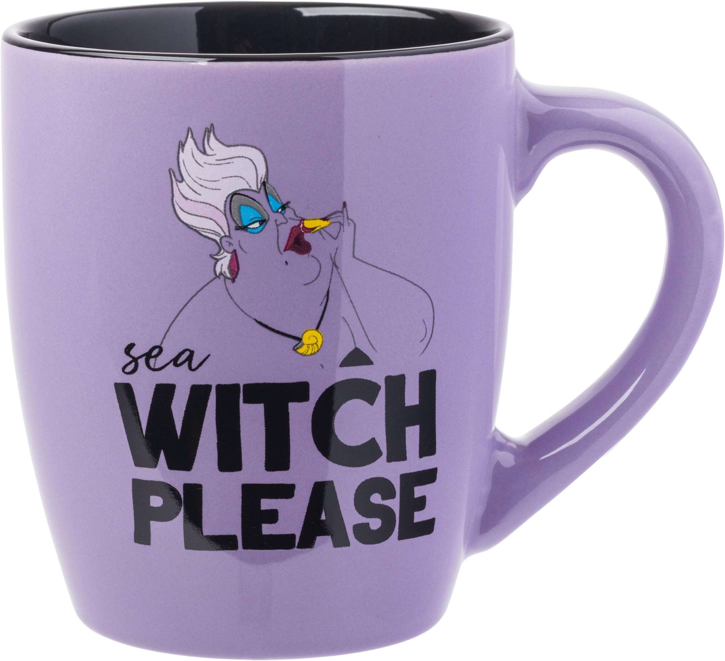 Disney Villains Ursula Sea Witch Please Jumbo Curved Ceramic Mug, 25 Ounces