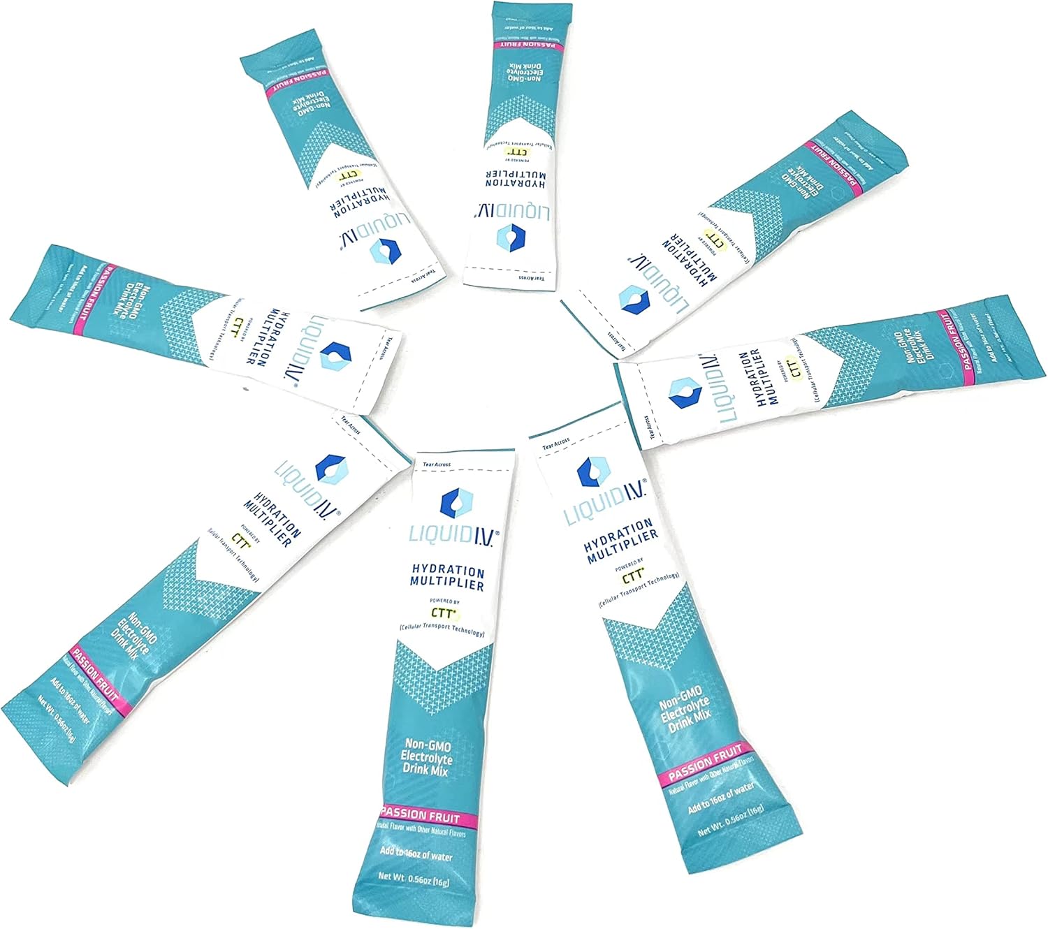 Amazon.com: LIQUID IV Passion Fruit Hydration Drink Mix 8 Count, 0.56 ...