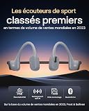 SHOKZ OpenSwim Pro Bone Conduction Sports Headphones, IP68 Waterproof Open-Ear Wireless Earphones with Bluetooth 5.4, 32GB of MP3 Storage, Noise Cancelling Mics, 9h Playtime for Running, Swimming-Grey - 2