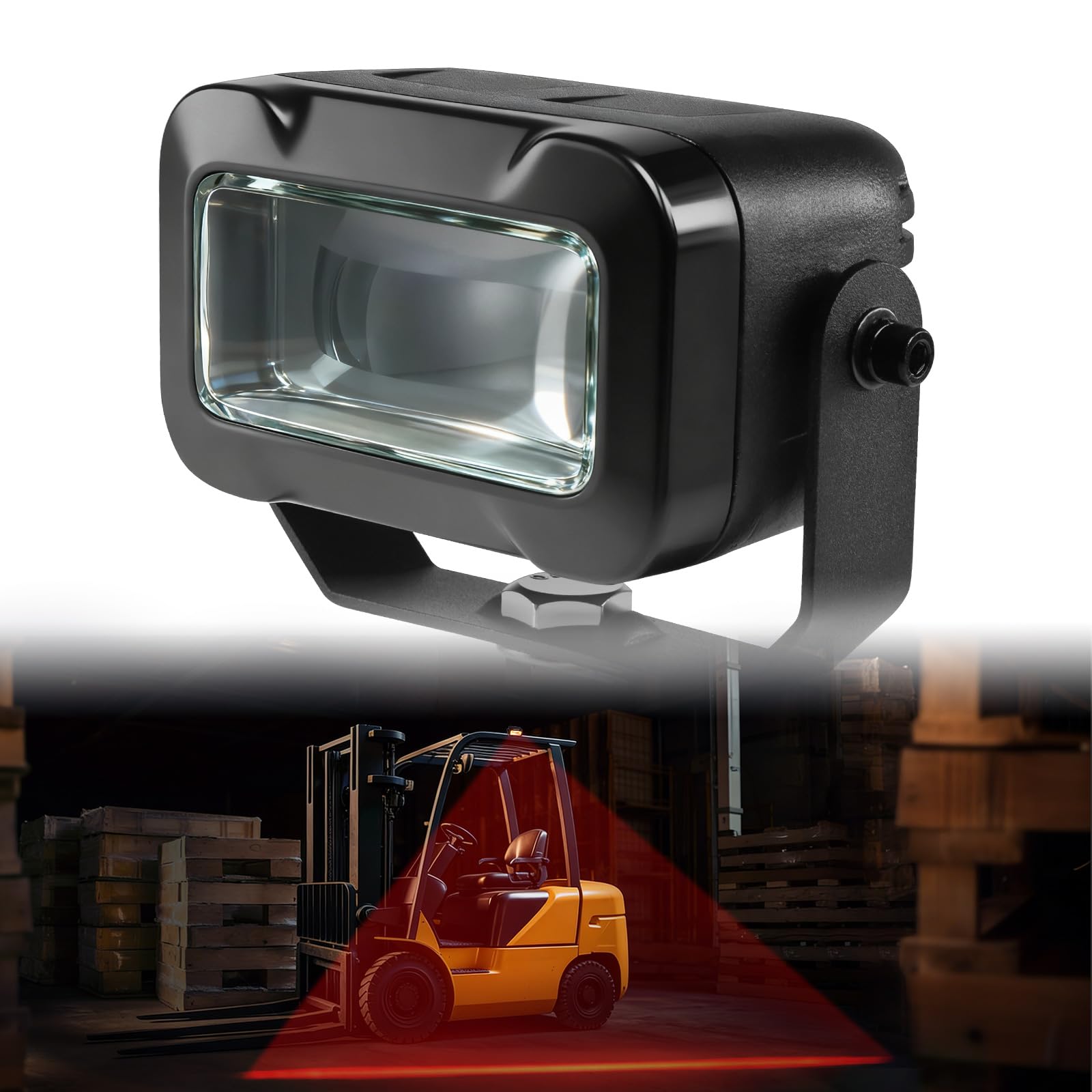 Agrieyes W222 Red Line Forklift Safety Lights, 12-80V Boundary Warning