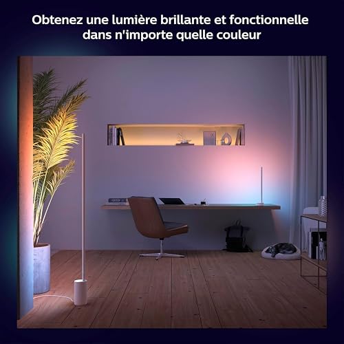 Philips Hue White and Color Ambiance, Lampadaire Gradient Signe Blanc, Lampe sur pied avec Bluetooth, Lampe LED compatible avec Alexa, Google Assistant et Apple Homekit - 5