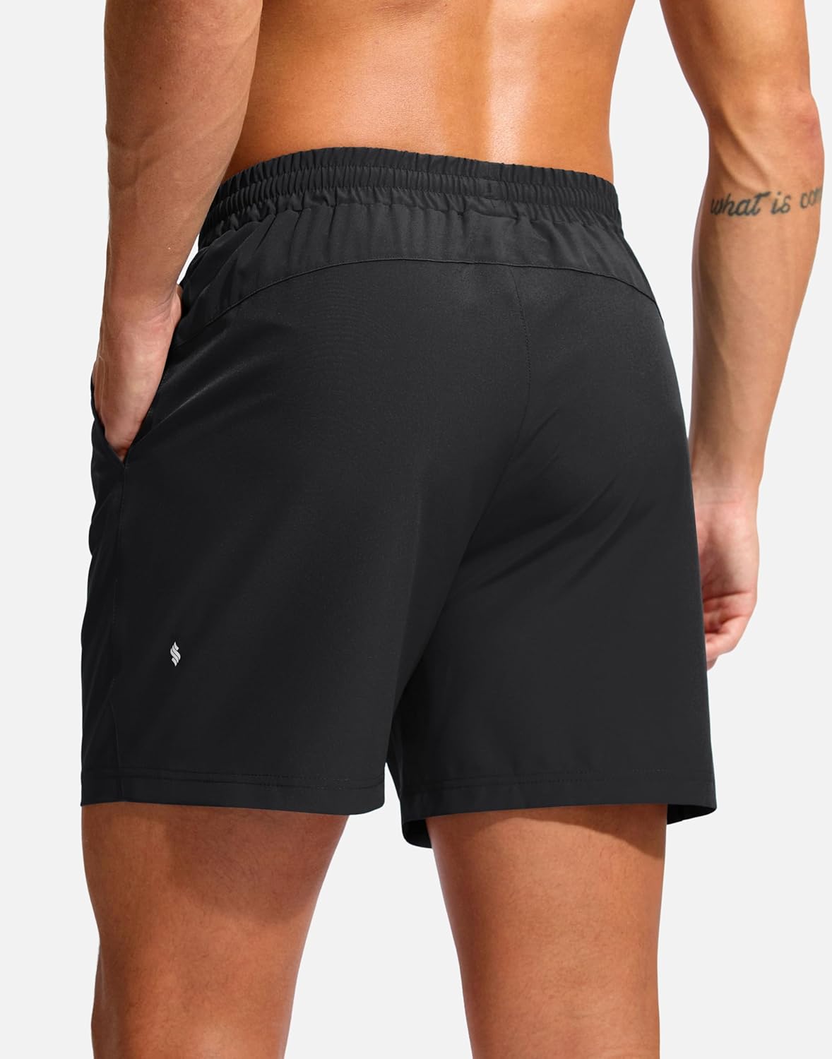 Soothfeel Men's Athletic Workout Shorts with Zipper Pocket 5"/7" Running Gym Shorts for Men Lightweight Quick Dry Tennis - Image 2