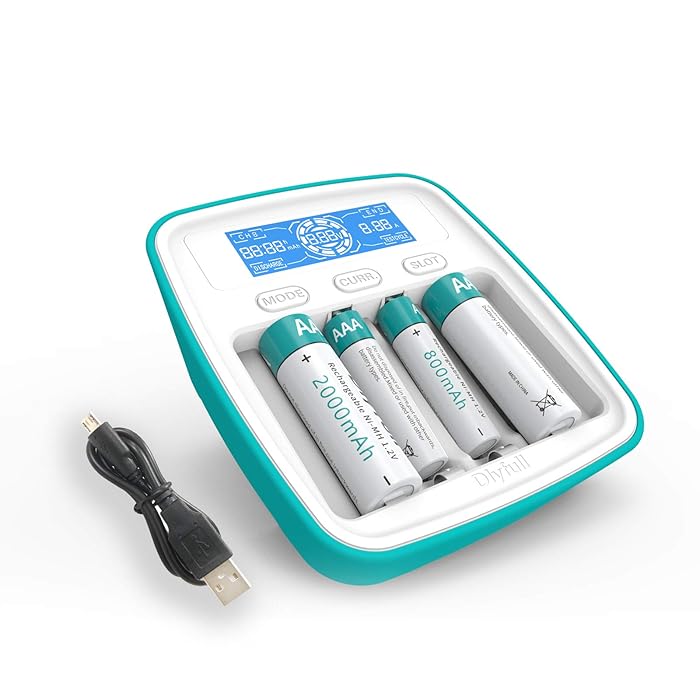 Buy Dlyfull Smart Battery Charger for AA AAA NiMH NiCD Rechargeable
