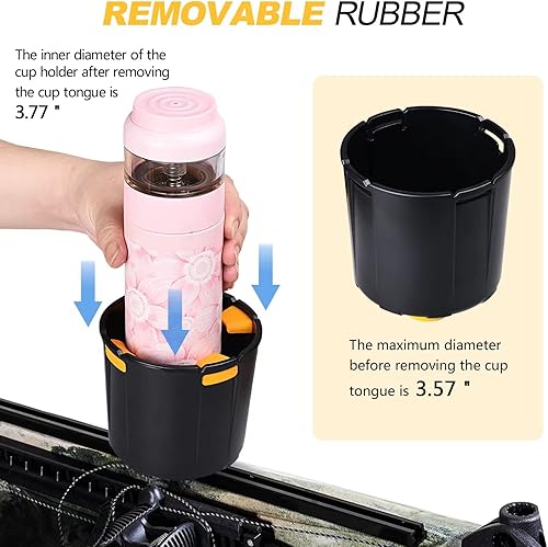 Miniatura 3 de Portavasos para kayak multifuncional, soporte para bebidas, soporte para botellas, soporte para teléfono, almacenamiento de herramientas de pesca y