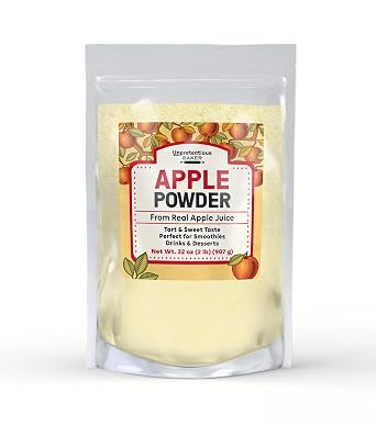 Unpretentious Apple Powder, 2 Pound, Smoothies & Juices, Non-GMO, No Fillers or Additives