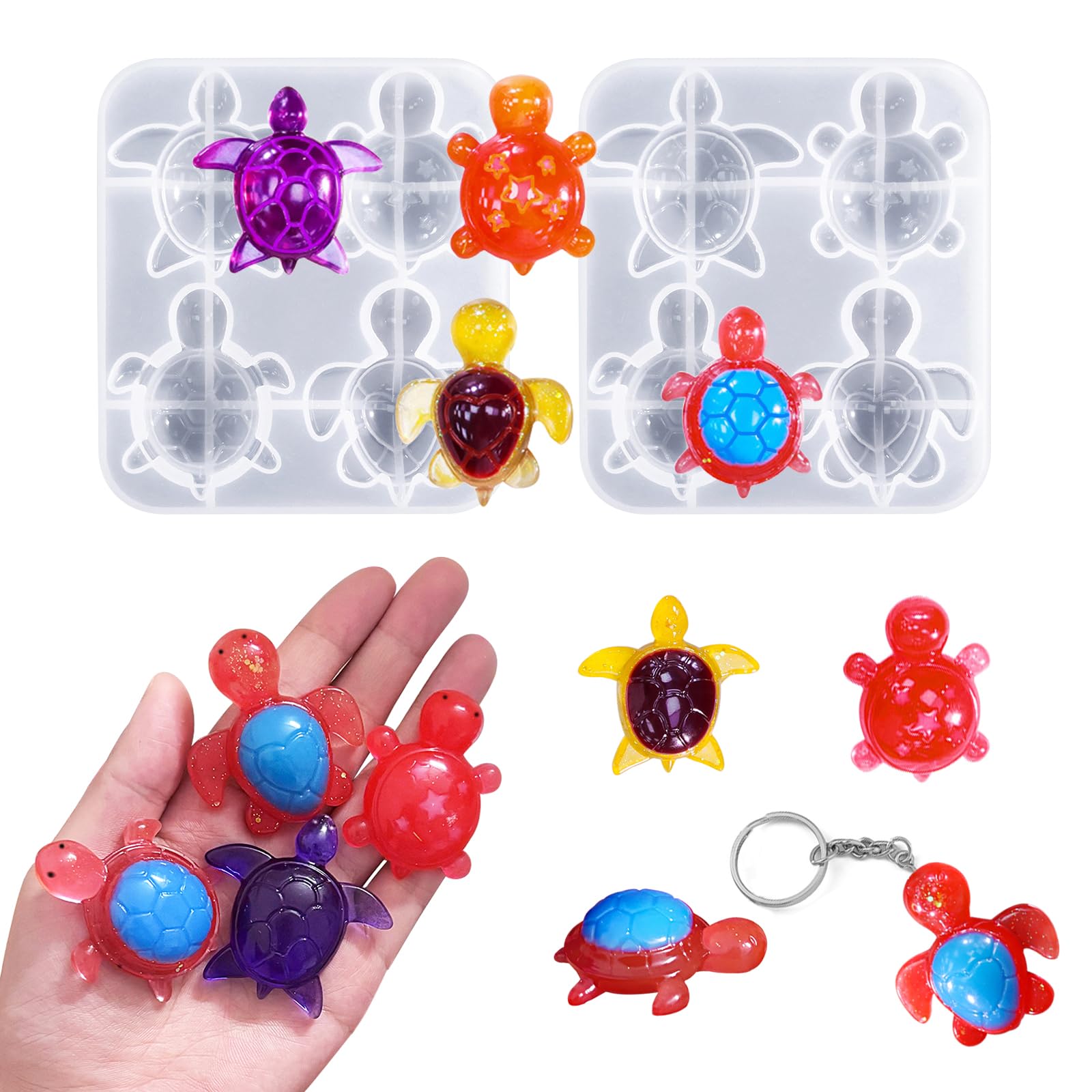 Moule en silicone tortue de mer résine époxy 3D thème océan DIY gâteaux