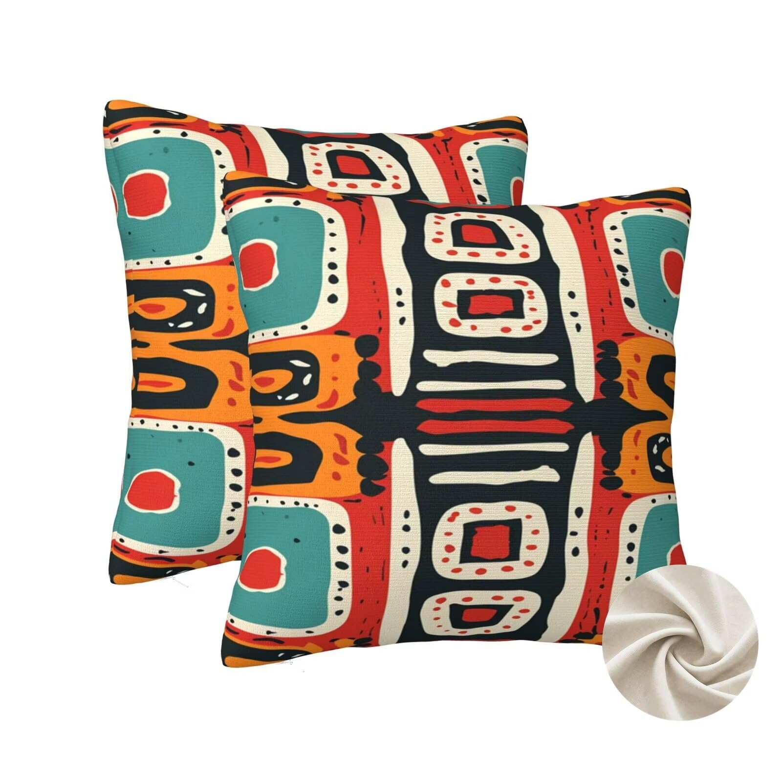 Housse de coussin 70x70 cm pour grand canapé confortable et lit de chambre cosy