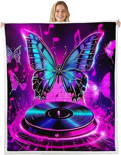 Vista 29 de Manfei Flower Throw Blanket Sunflower Rose Daisy Fuzzy Blanket, Botanical Floral Blanket for Bed Couch Sofa, Kids Boys Girls Room Decor