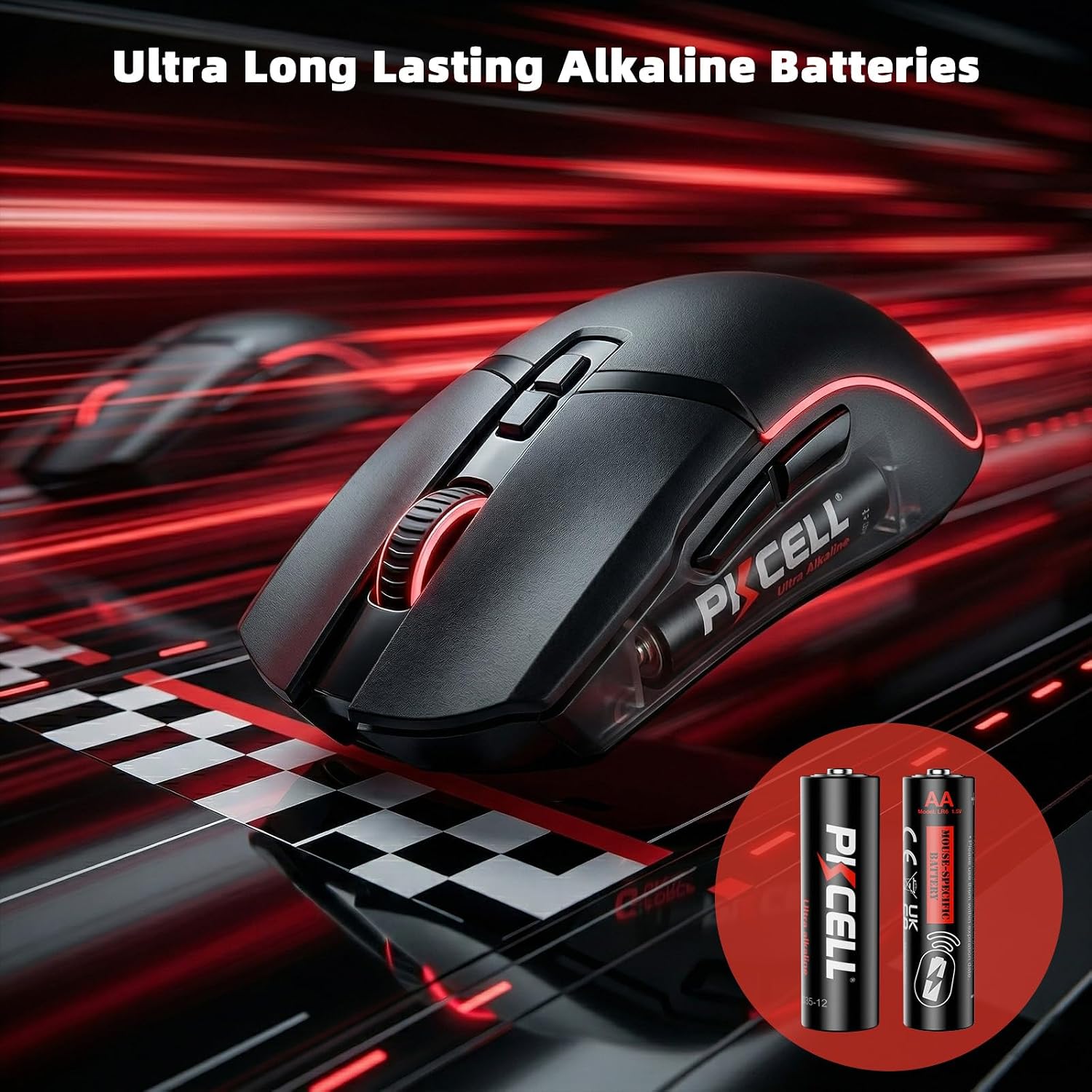 AA Alkaline Batteries 60 Pack, 1.5V Long Lasting Double A Batteries | Ultra Long Lasting 10-Year Shelf Life Double AA Battery for Wireless Mouse