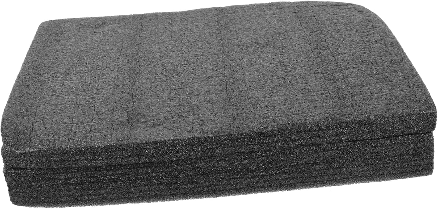 2pcs Foam Inserts for Toolboxes Foam Padding for Storage Boxes Black for Organizing Tools and Accessories and Thickness