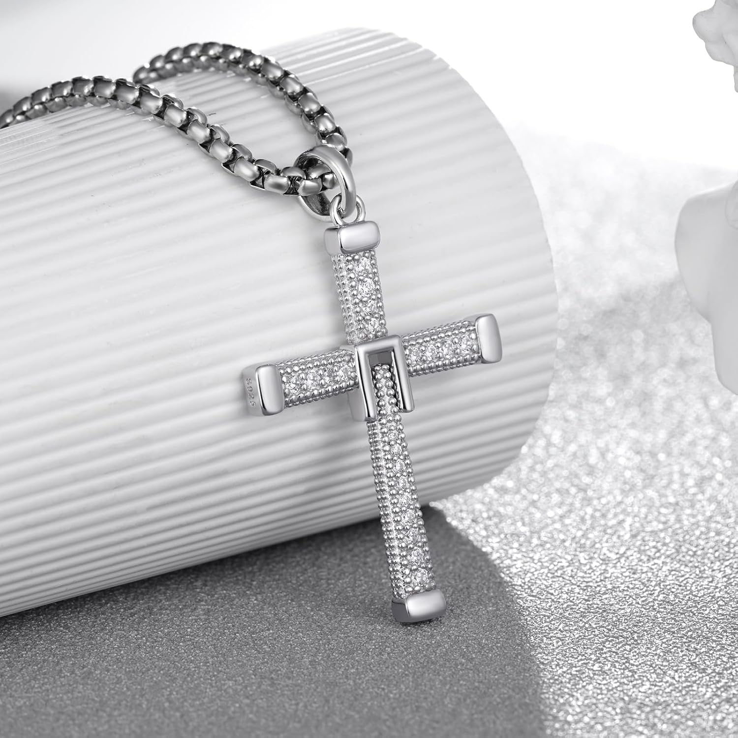 Cross Necklace 925 Sterling Silver Movie Peripheral Jewelry Movie Fans Gift for Men - Image 2