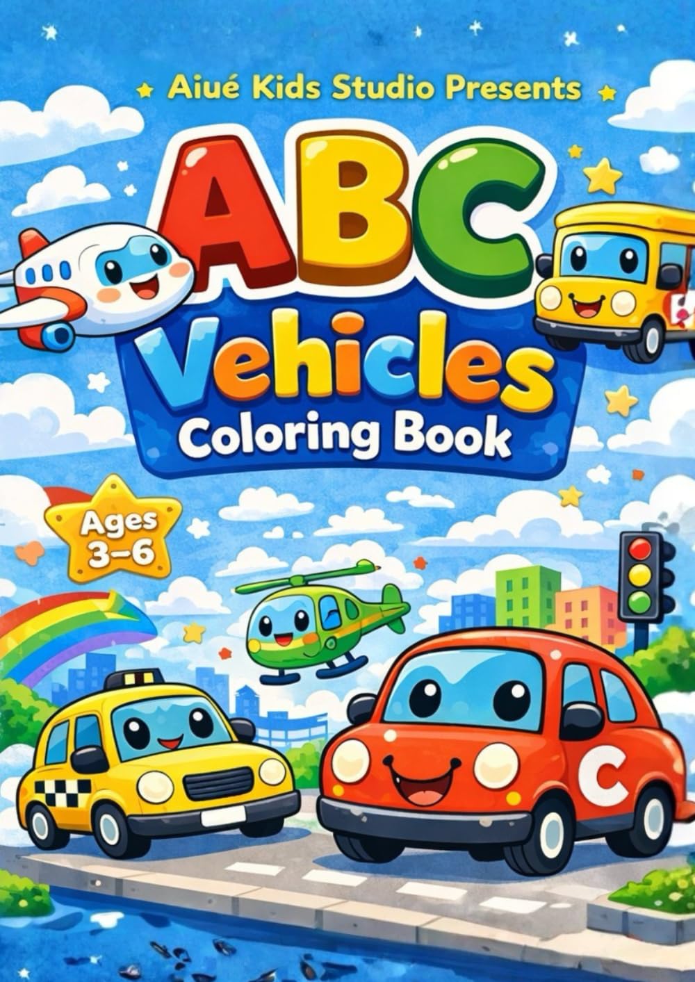ABC Vehicles Coloring Book (Learn & Color Series)