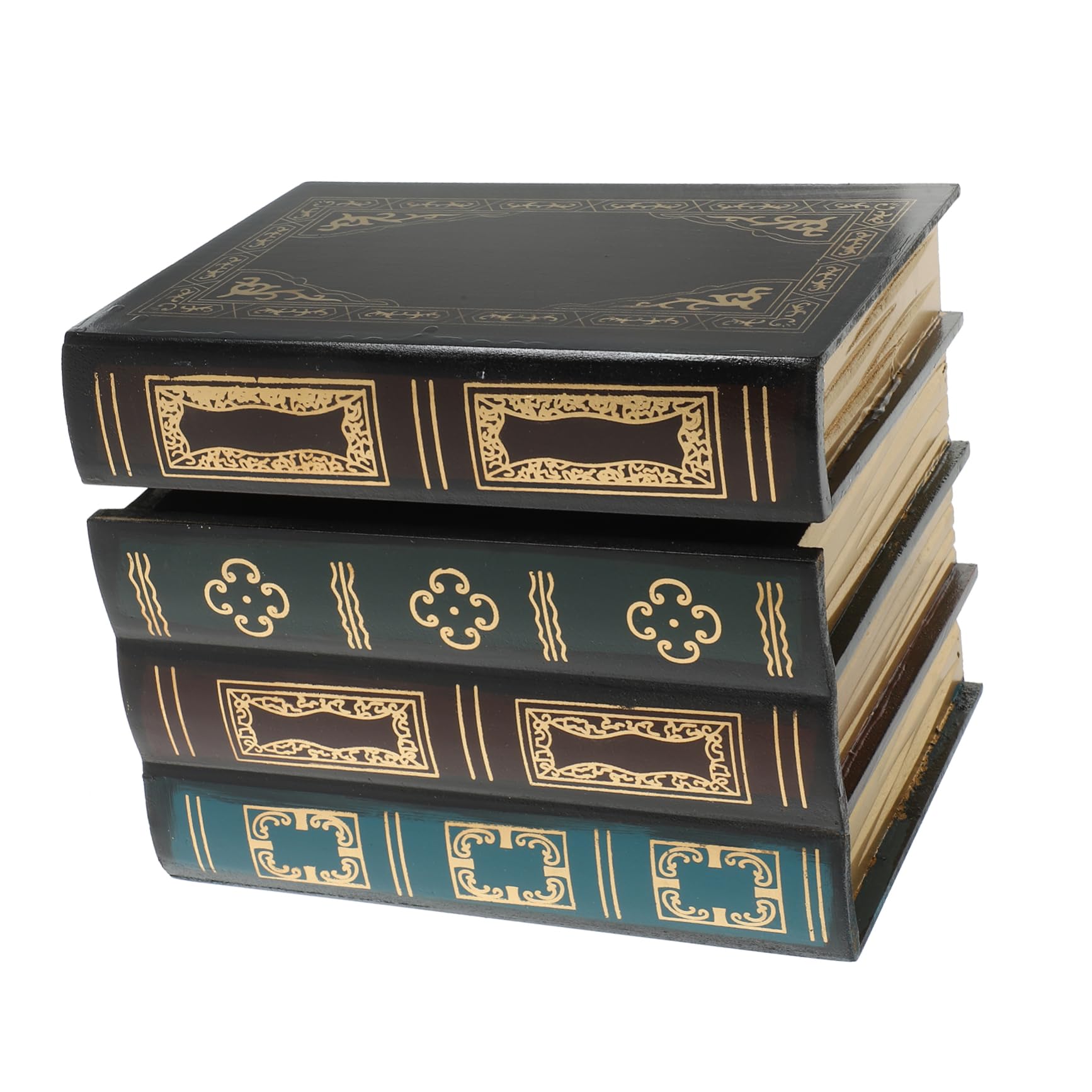 Boîte pour livres en MDF chic avec tiroirs intégrés pour bijoux