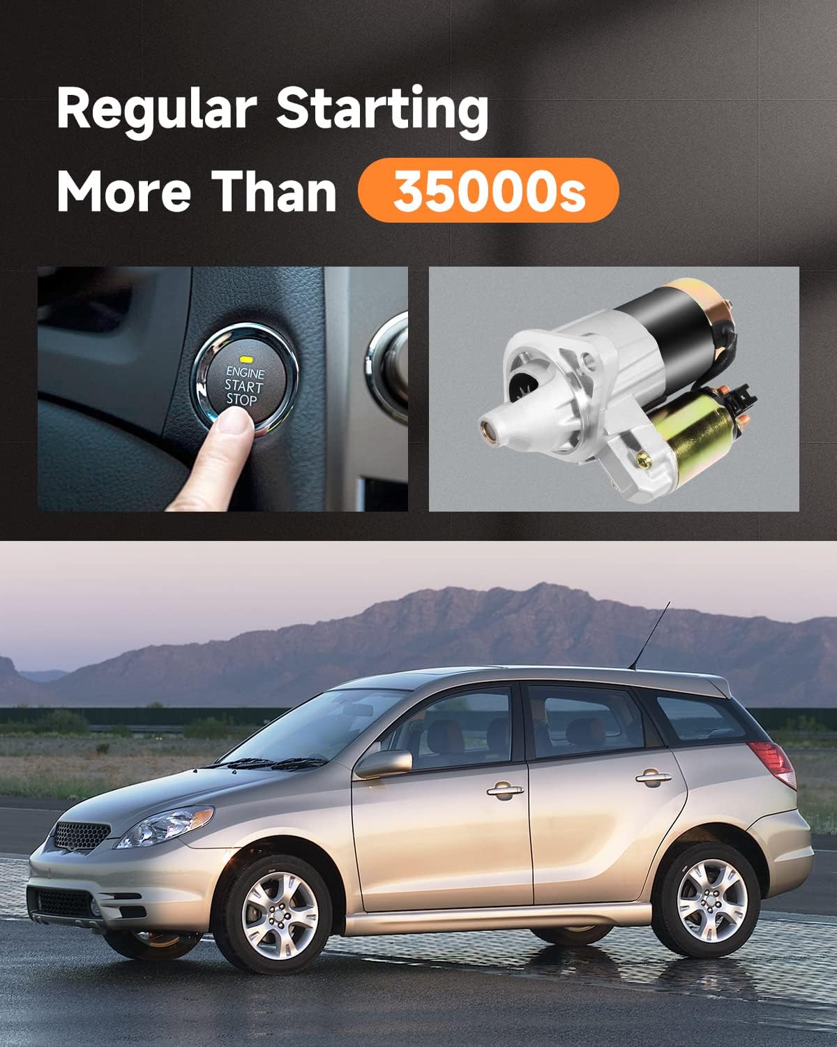 OCPTY Starter Starters Compatible 17841 SND0295 for Pontiac Vibe for Toyota Corolla/Matrix 2003 2004 2005 2006 2007 2008 1.8L