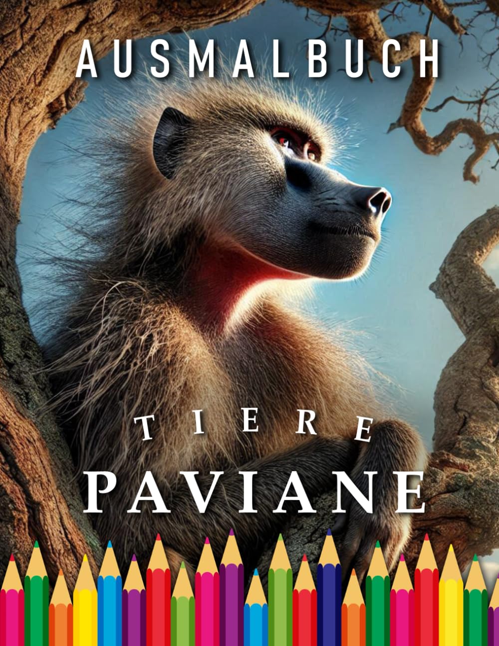 Paviane | Ausmalbuch: Für Erwachsene & Kinder: Das perfekte Geschenk für Affen Liebhaber (Animals | Coloring Books)