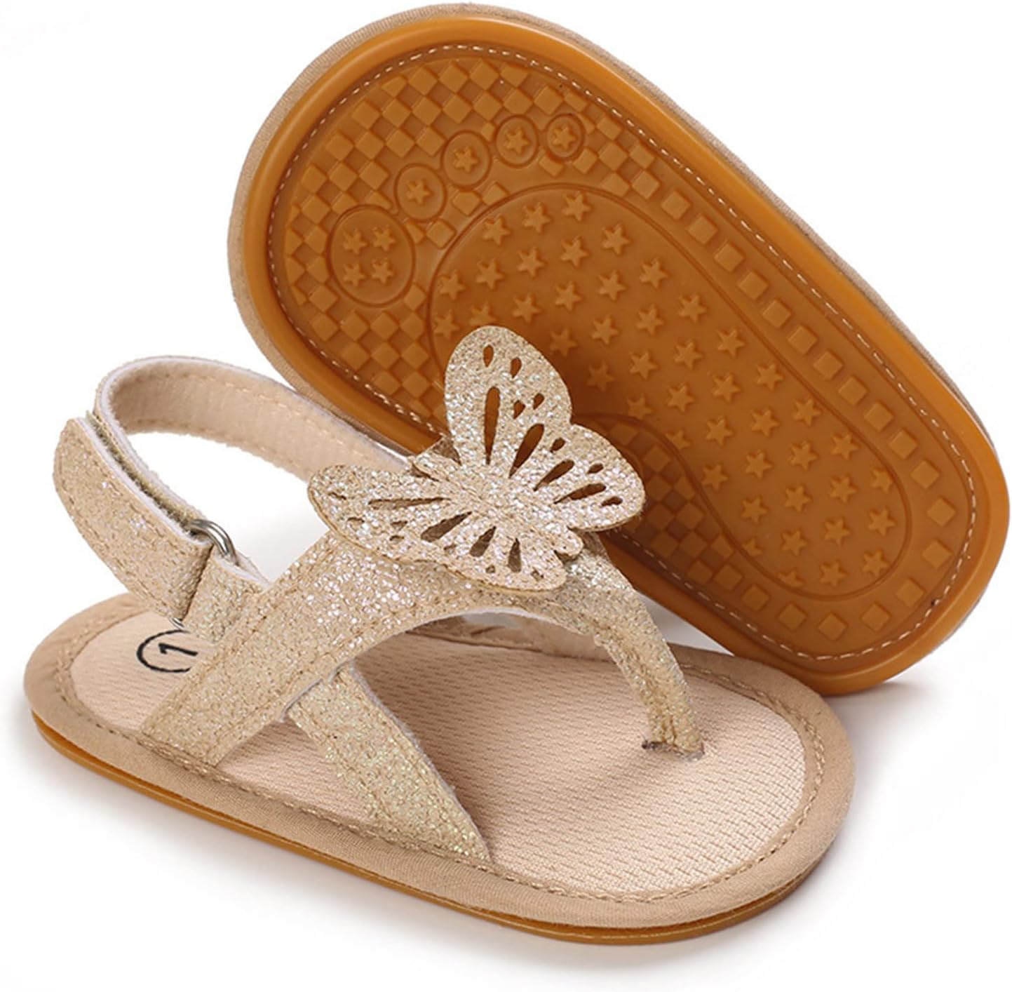 Little Bee 30a Spring And Summer Children Baby Todller Shoes Boys And Girls Sandals Pinch Toe Solid Baby Squeaky Sandals