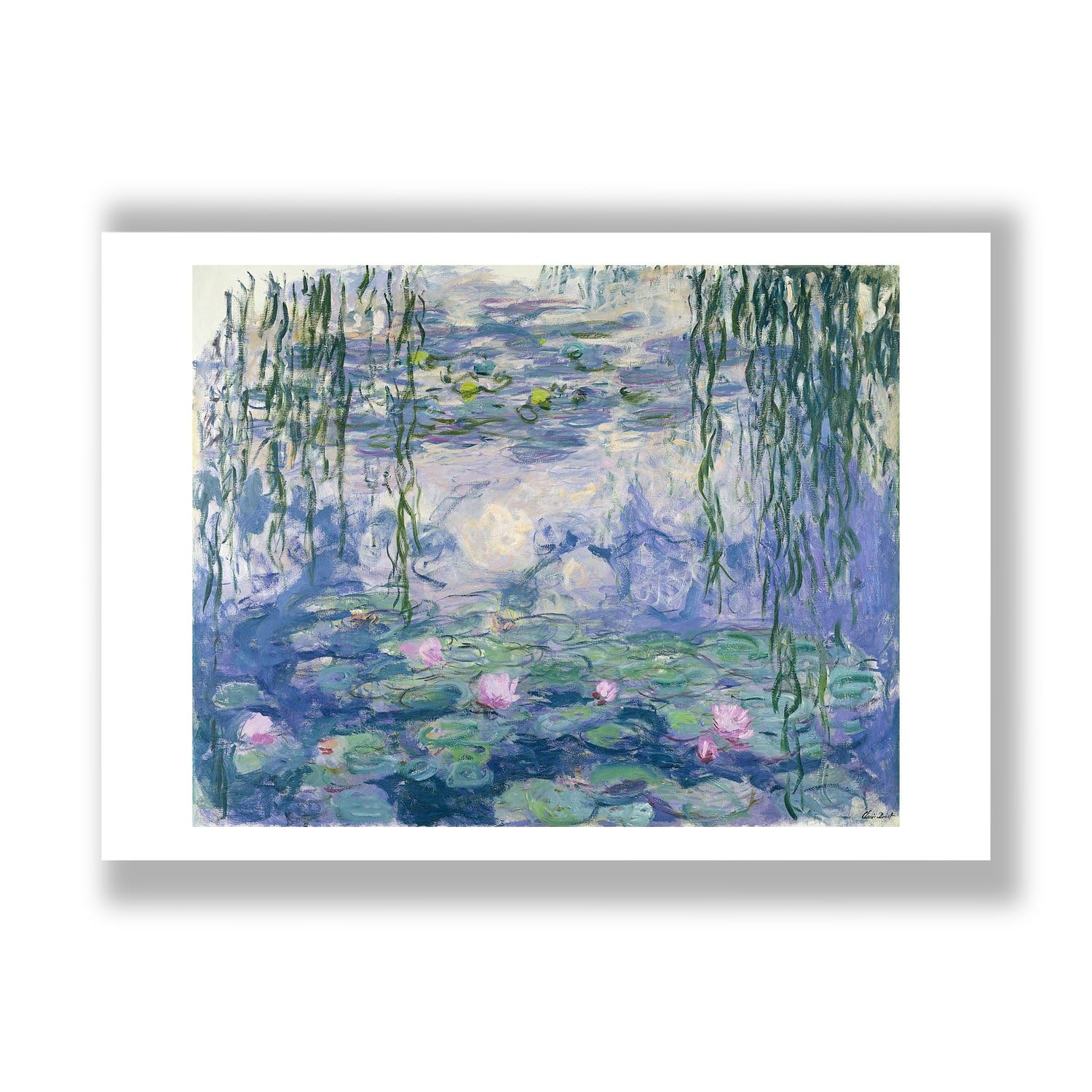 Impression d'art mate Claude Monet Nympheas 1916 édition Spiffing Prints - 7