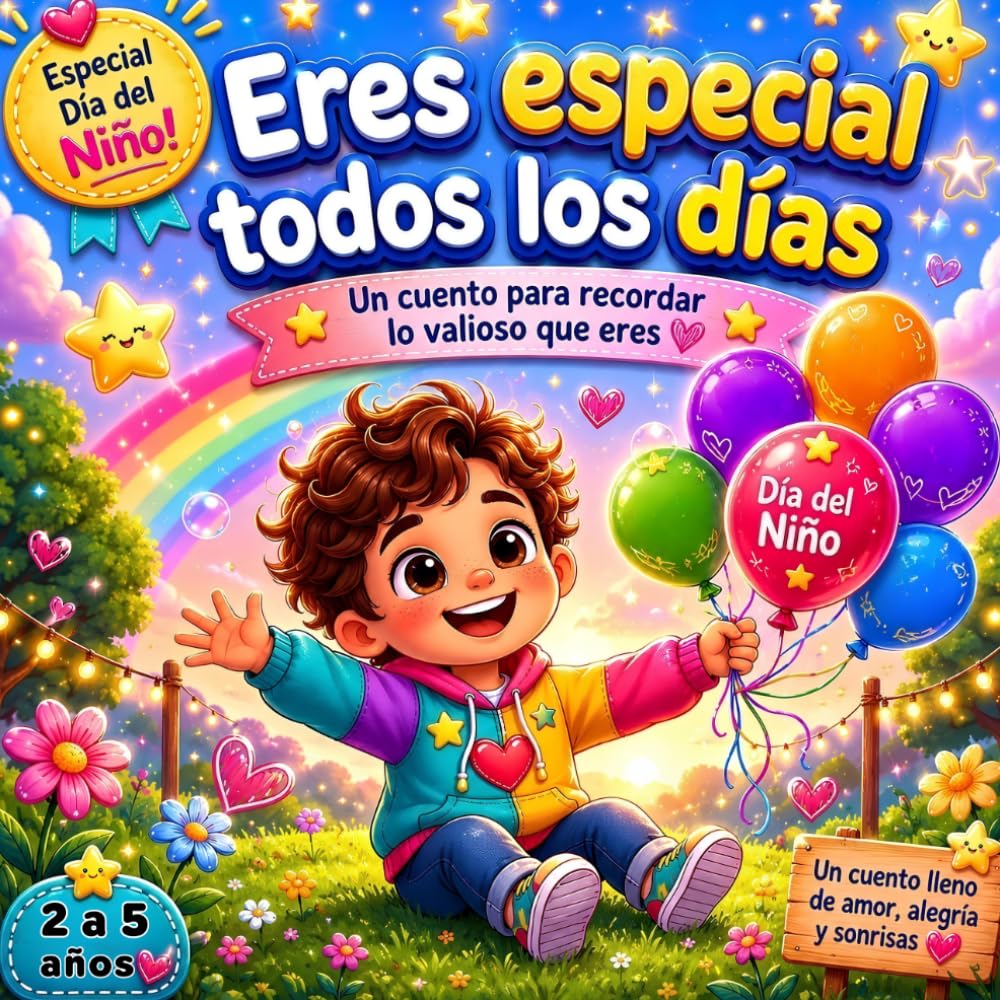 Eres Especial Todos los Días: Un cuento de Día del Niño sobre autoestima, amor y alegría para niños de 2 a 5 años (Cuentos Especiales para el Día del Niño)