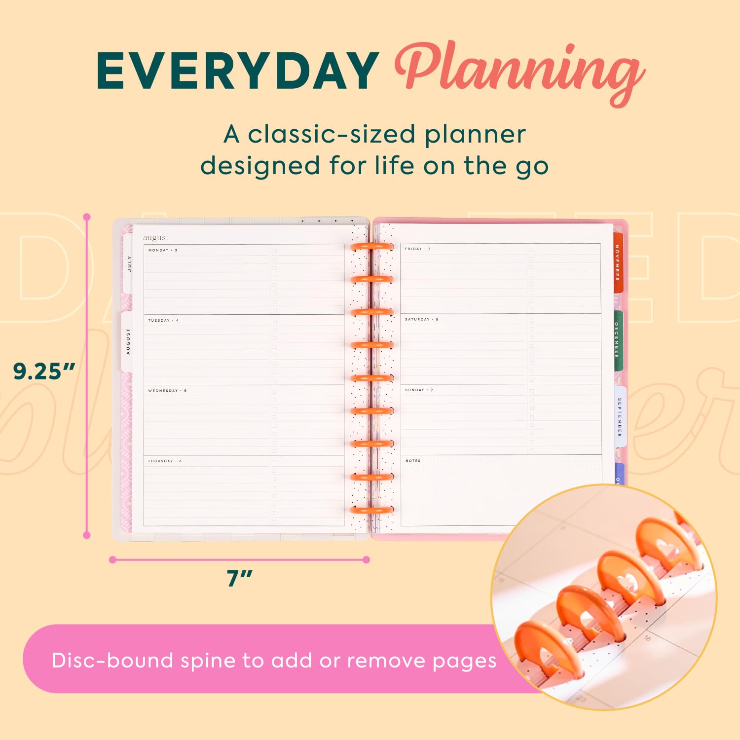Amazon.com : Happy Planner Disc-Bound Planner July 2026–June 2027