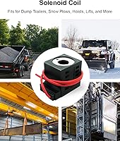 Vista 2 de Solenoid Coil 10226-14 12V DC, 16W Single Lead Wire Fit for Hydraulic Power Unit Lift Dump, Fit for Valve Stem Series 08 80 88 98