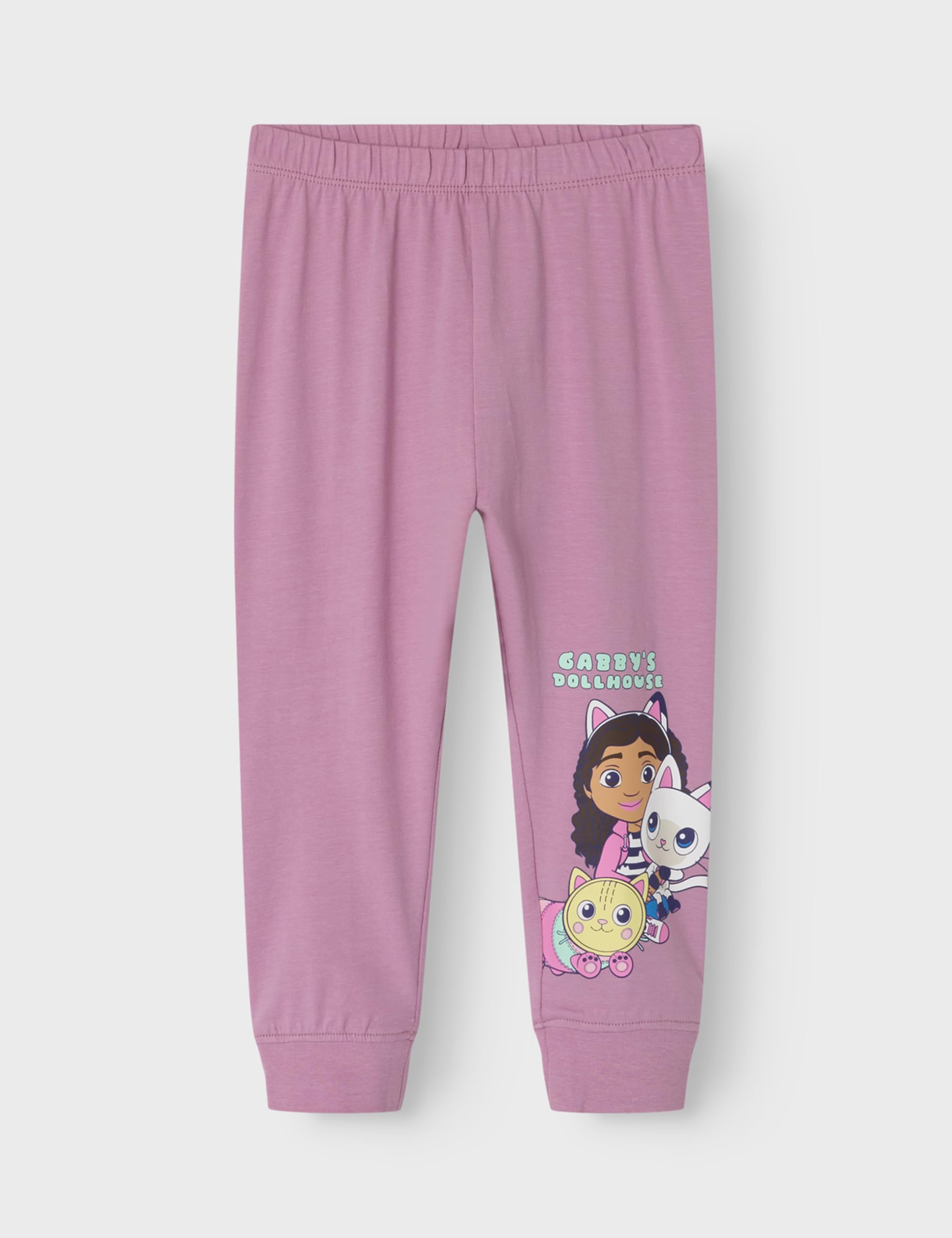 NAME IT Dziewczęca Nmfsaba Gabby Ls Nightset Noos Sky koszulka z długim rękawem, Mauve Orchid, 98-104
