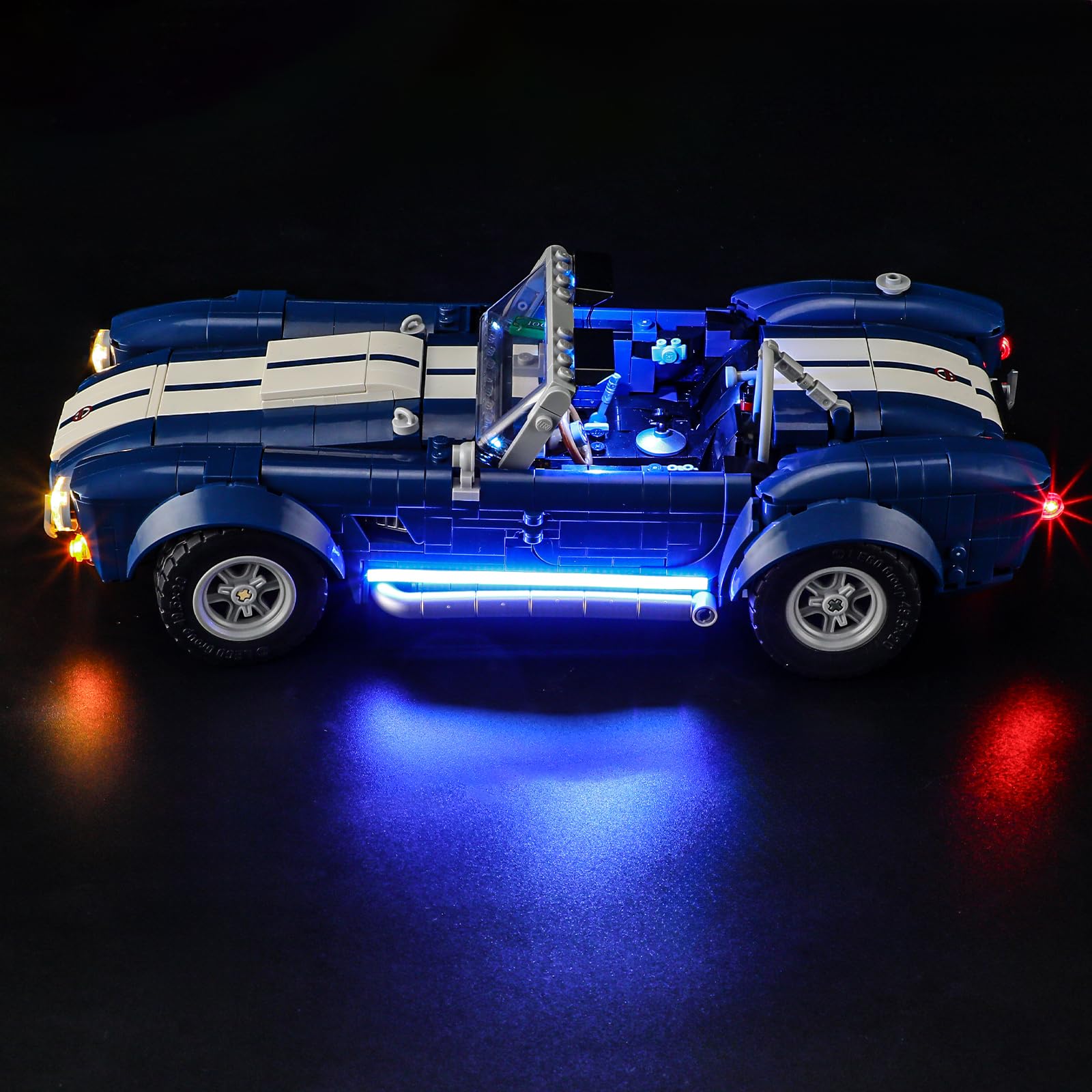 YEABRICKS LED Light for Lego-10357 Icons Shelby Cobra 427 S/C Building Blocks Model (Lego Set NOT Included) - Image 2