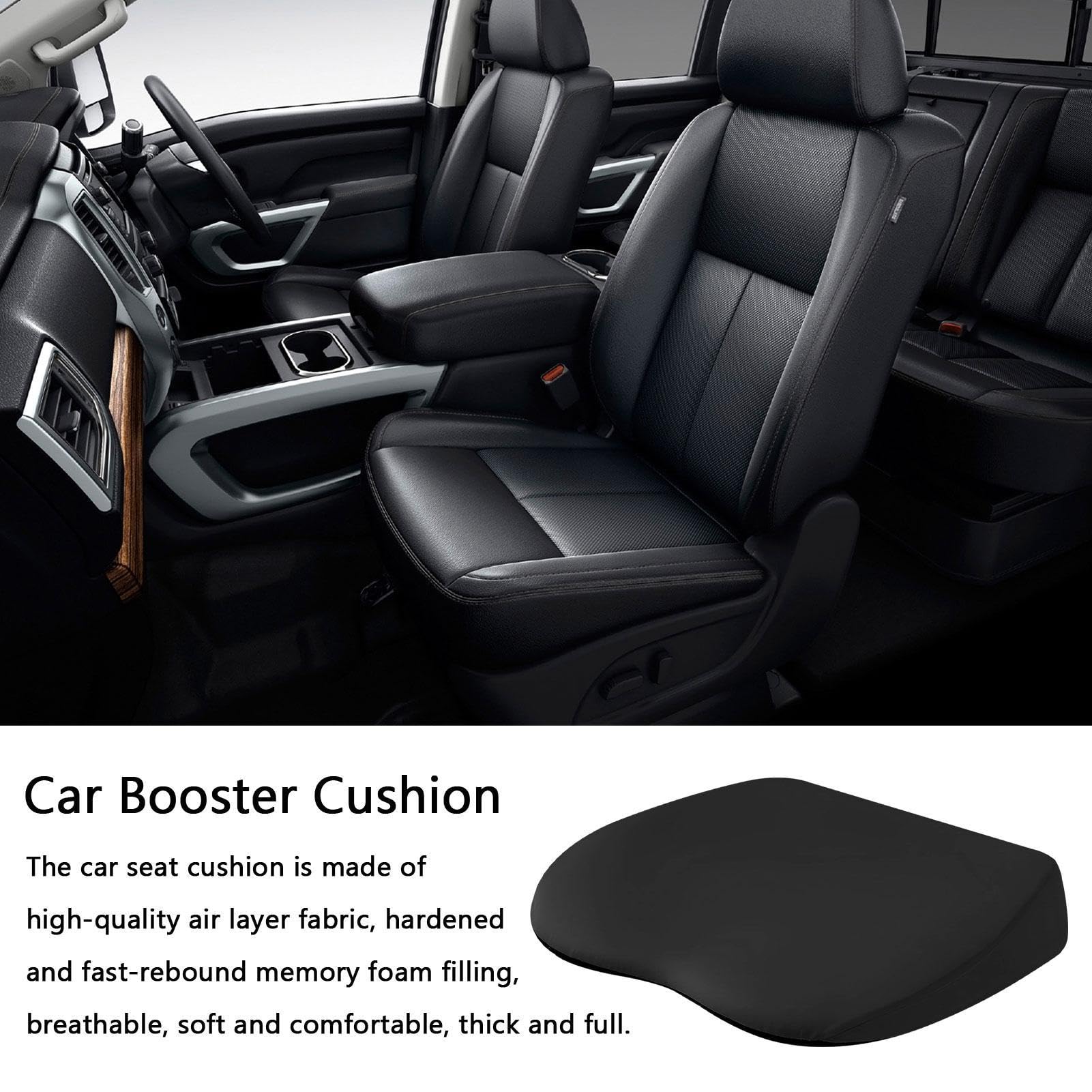 Cojín de asiento para conductor de asiento de coche, cojines de asiento de coche para personas bajas, cojín elevador de coche, cojines de asiento de coche con memoria de rebote, alivia la fatiga,