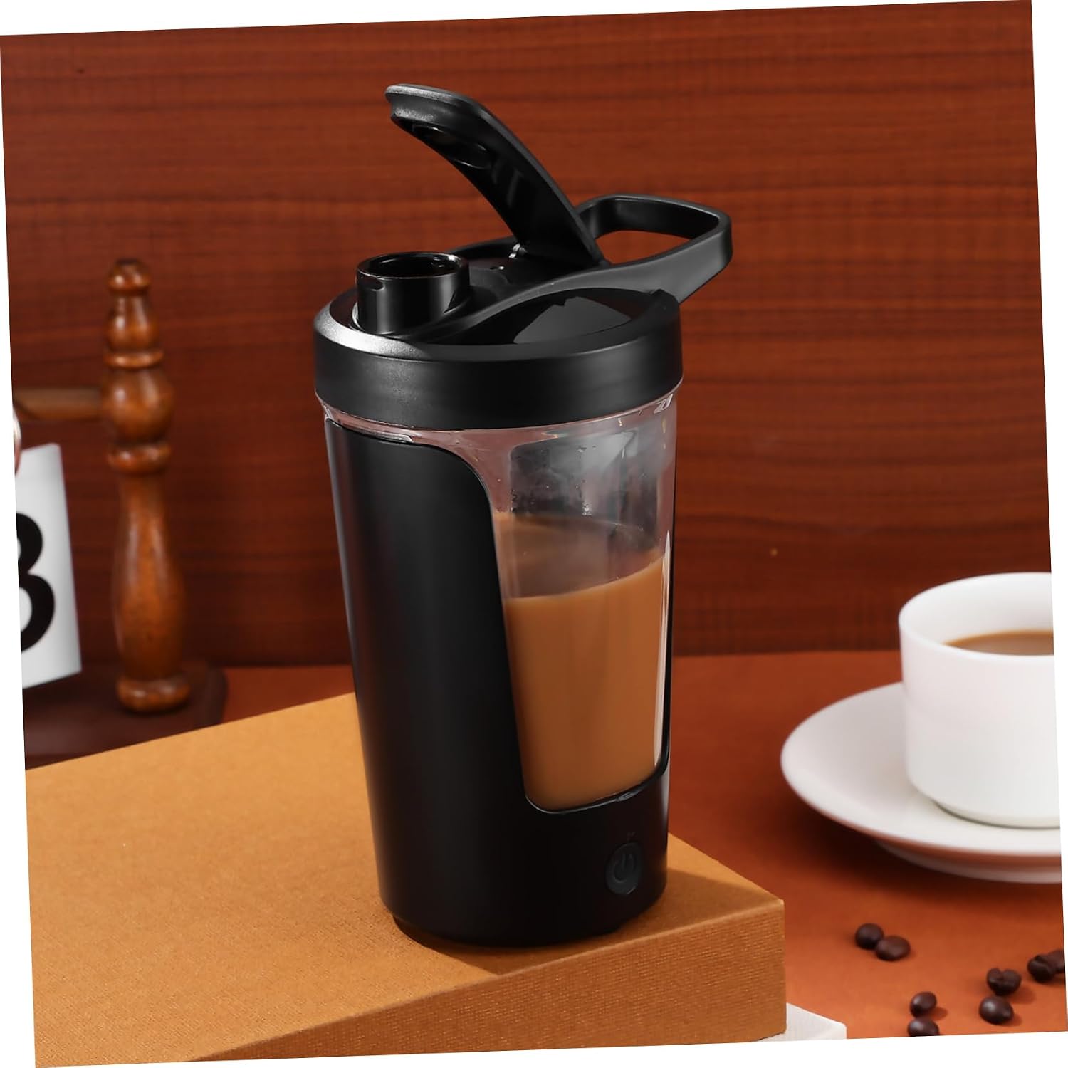 VOSAREA Electric Rechargeable Shaker Bottle for Smooth Mixing Automatic Stirring Cup for Coffee Protein Shakes and Soy Milk Stylish Portable Design for Effortless Blending