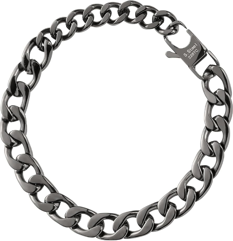 Bracciale breil block chain in acciaio per uomo TJ3258