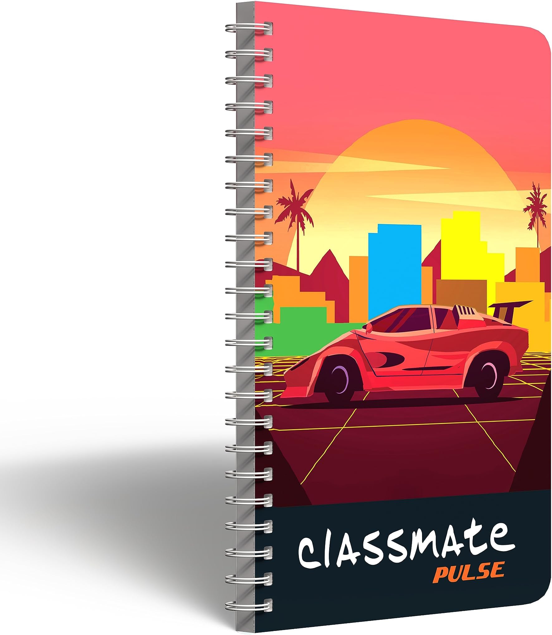 Classmate Pulse Spiral Notebook Unruled, 180 Pages, For School, Office Use, Pack of1 Amazon