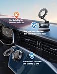 Lamicall for Magsafe Car Mount, [Bumpy Road Stable] Phone Mount for Car, 360° Adjustable Suction Cup Phone Mount Dashboard Windshield Vacuum Phone Holder in-Dash DVD & Video Receivers Gifts for Men