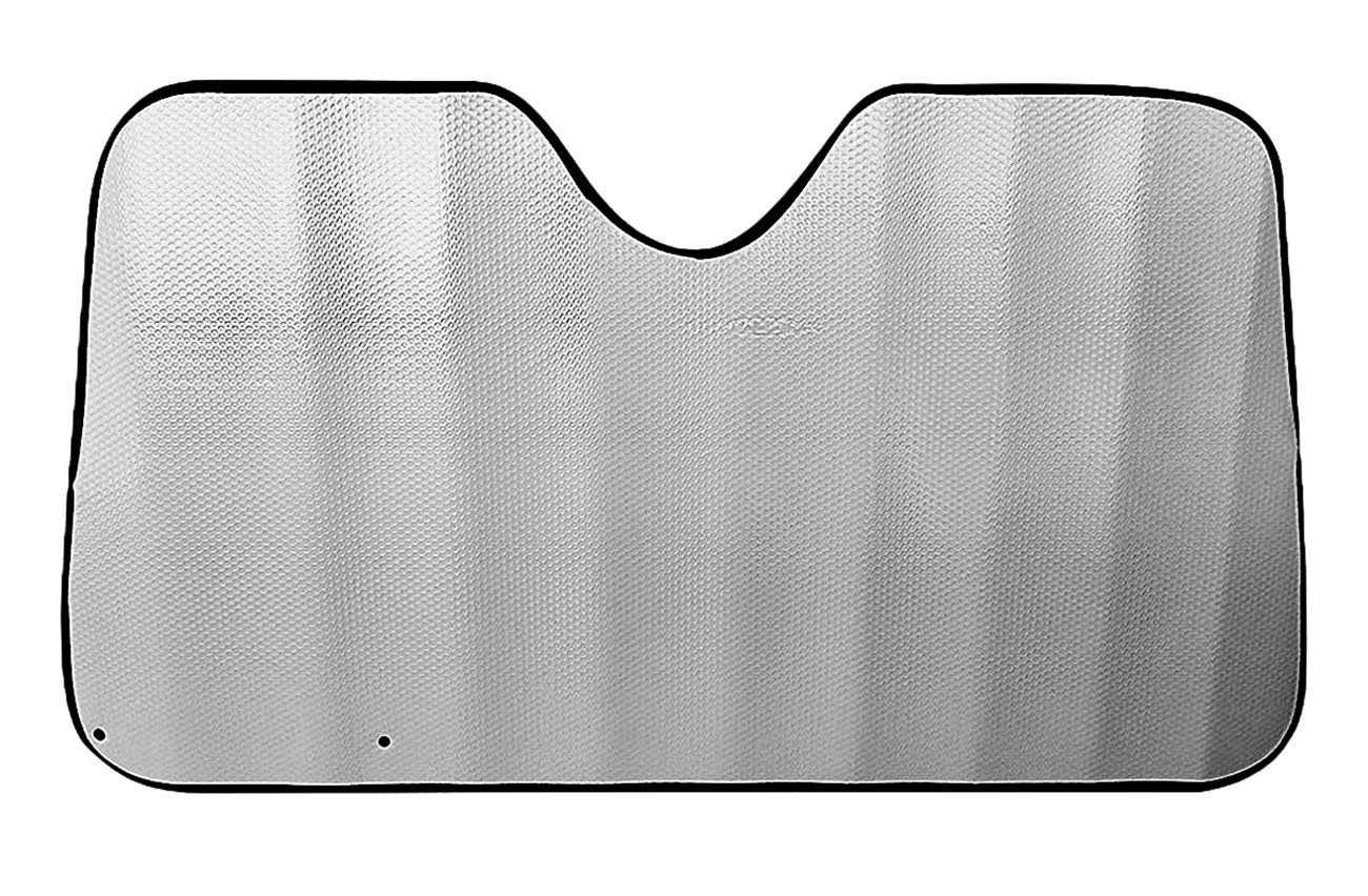 Parasol Coche Delantero，Parasol Luna de Coche Metalizado Cortina Reflectante para Vehículo Protección Rayos UV Parabrisas, Protector Solar Camionetas, Todoterrenos, Furgonetas (130x70cm) - 2