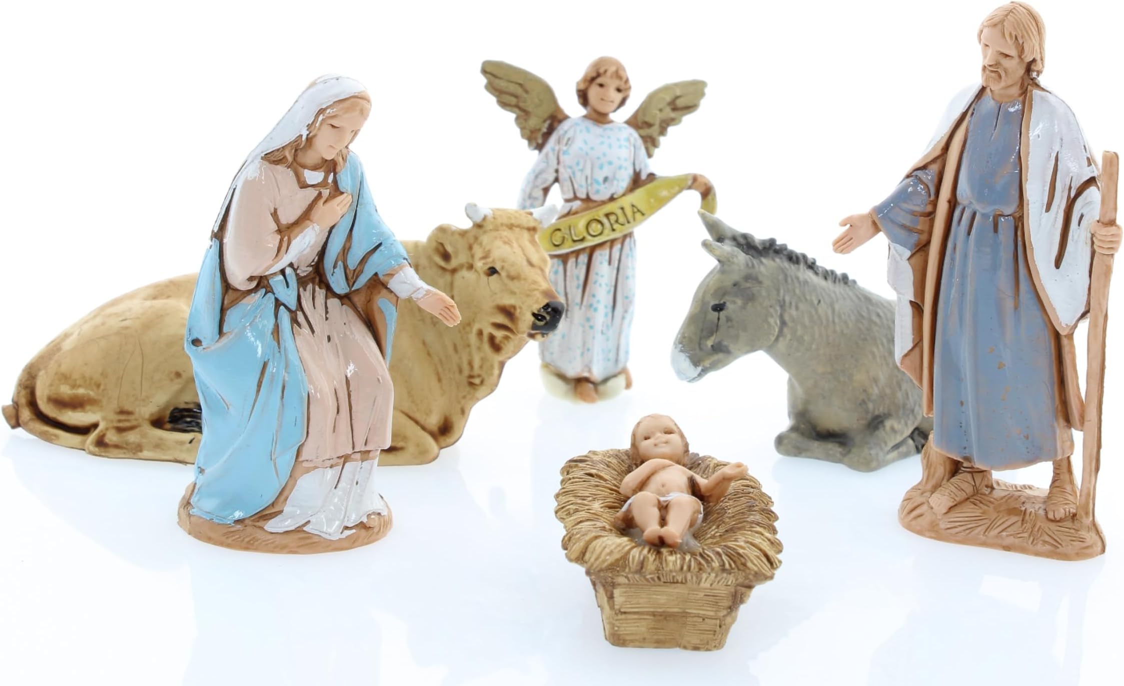 Moranduzzo Set 11 Mestieri per Presepe da Cm 3,5 Scala 1:50 - Statuine