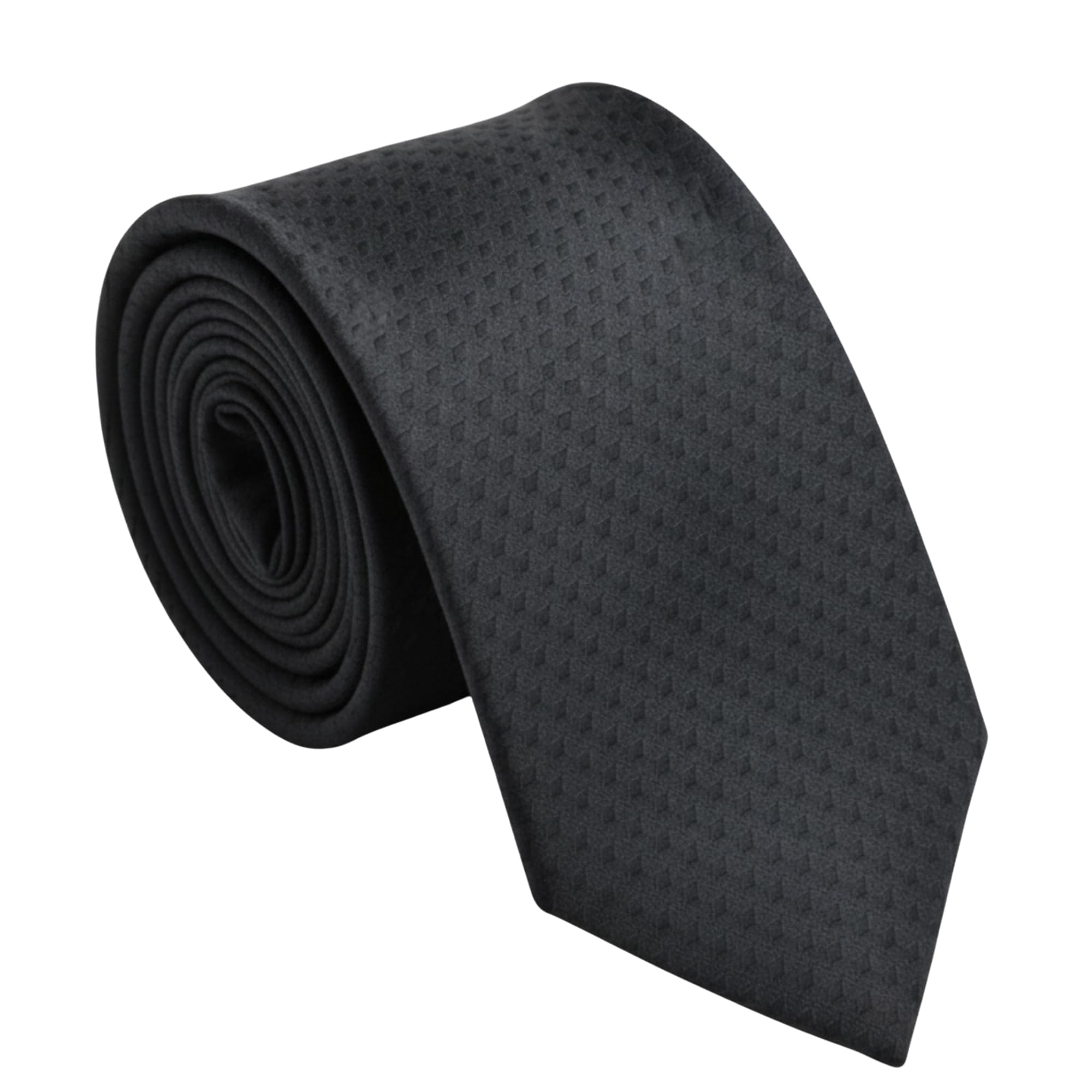 young arrow Self Design Necktie for Men | Geometric Diamond Pattern Microfiber Tie | 3" Width | Formal, Wedding, Business Office Wear-picture-14