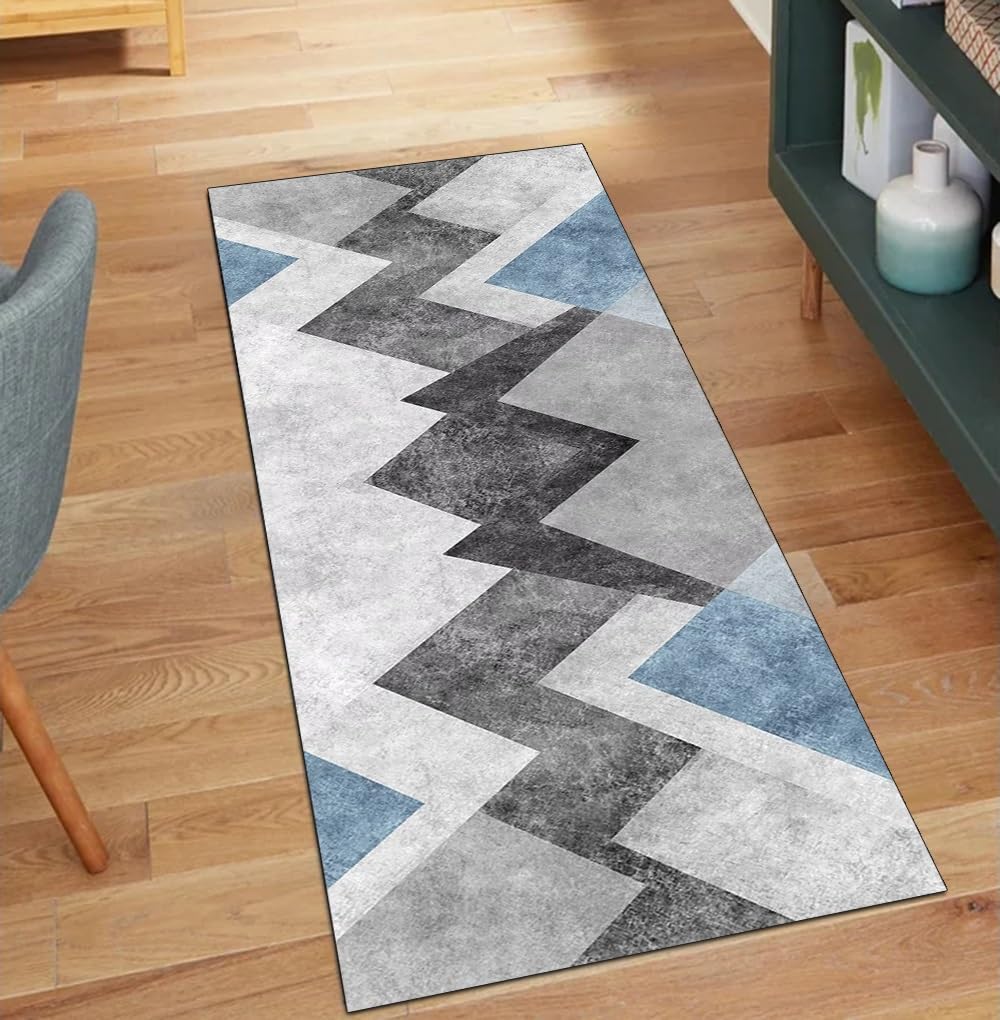 Alfombra para pasillo antideslizante y lavable de diseño moderno