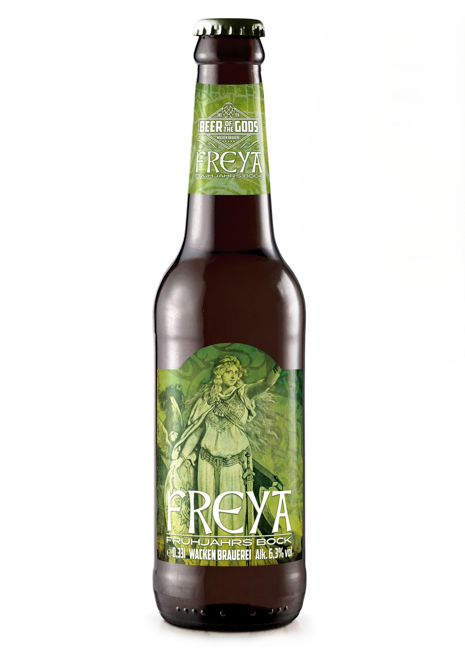 WACKEN BRAUEREI Frühjahrsbock Craft Beer Box 20 x 0,33 l Flaschen | FREYA | Viking Craftbeer Set Gift for Men | Wikinger Kraft Bier Geschenk für Männer | Party Festival Heavy Metal