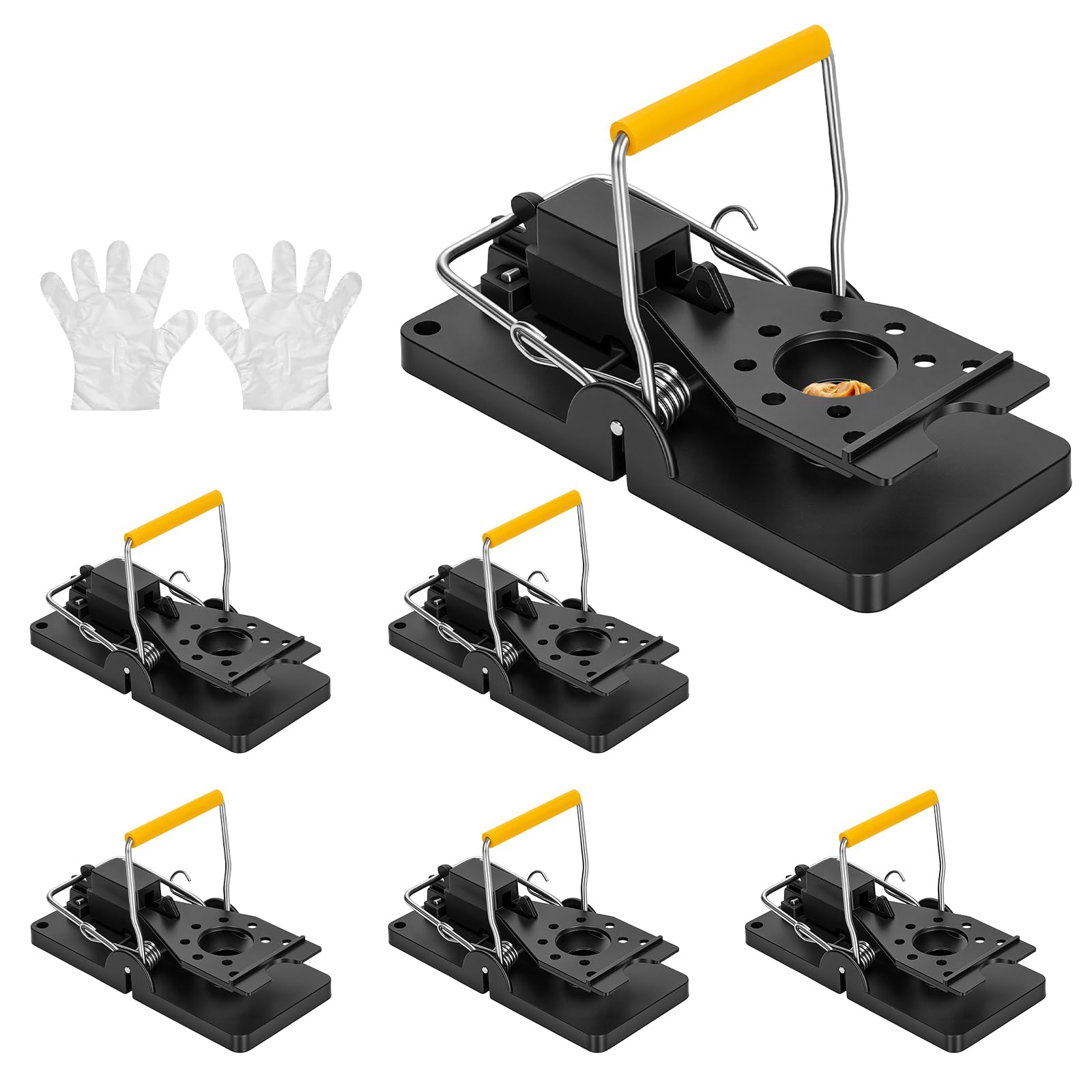 Mouse Traps, 6 Pack Heavy Duty Reusable Snap Traps that Kill Instantly, Highly Sensitive Mouse Catcher, Safe and Effective Rodent Trap for Home, Kitchen, Garage & Garden-image-21