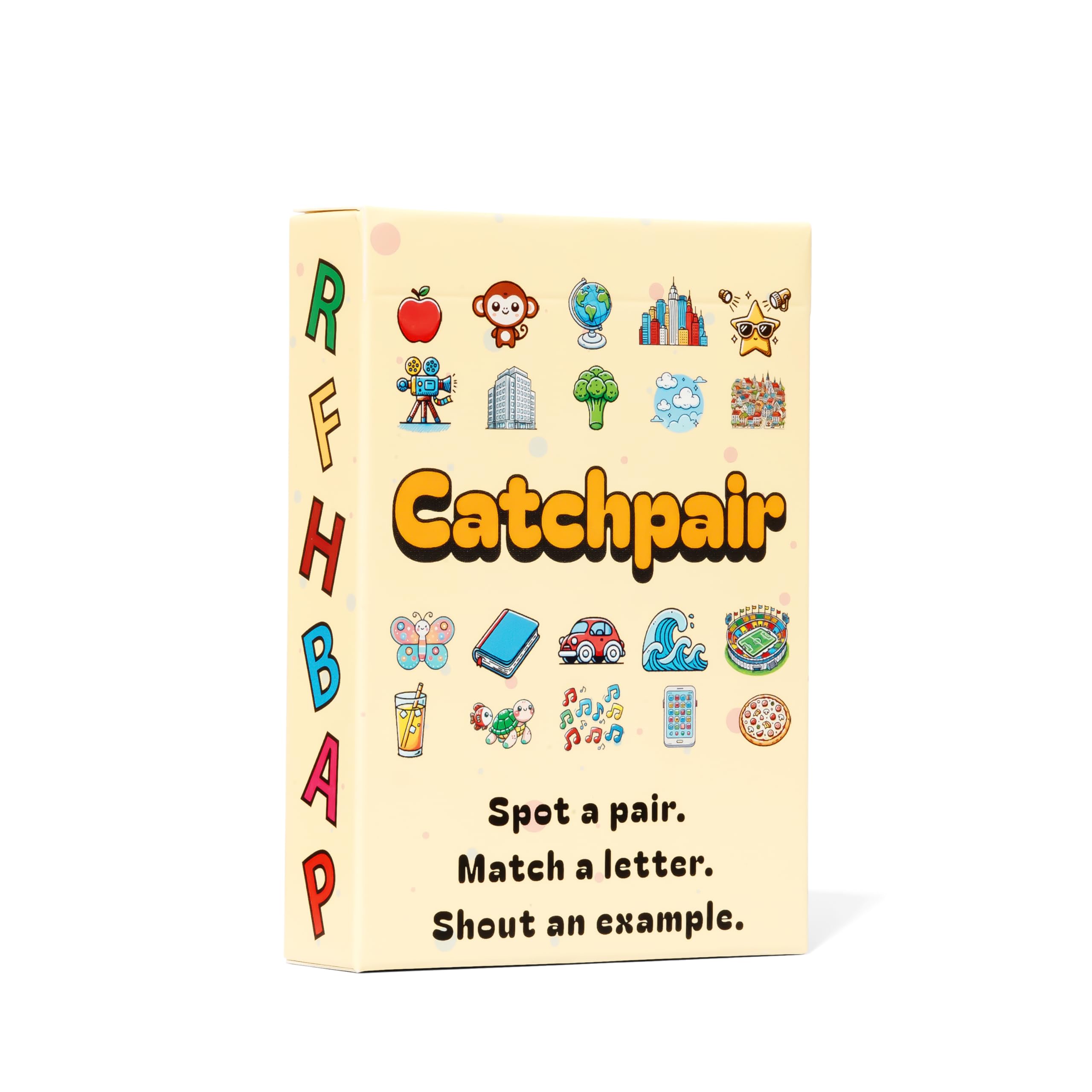 Niche Nation Games Catchpair Flip, Match, Shout! Fast-Paced Categories Card Game for Adults and Kids 9+ - Games for Adults and Family - Fun Family Games - Word Games