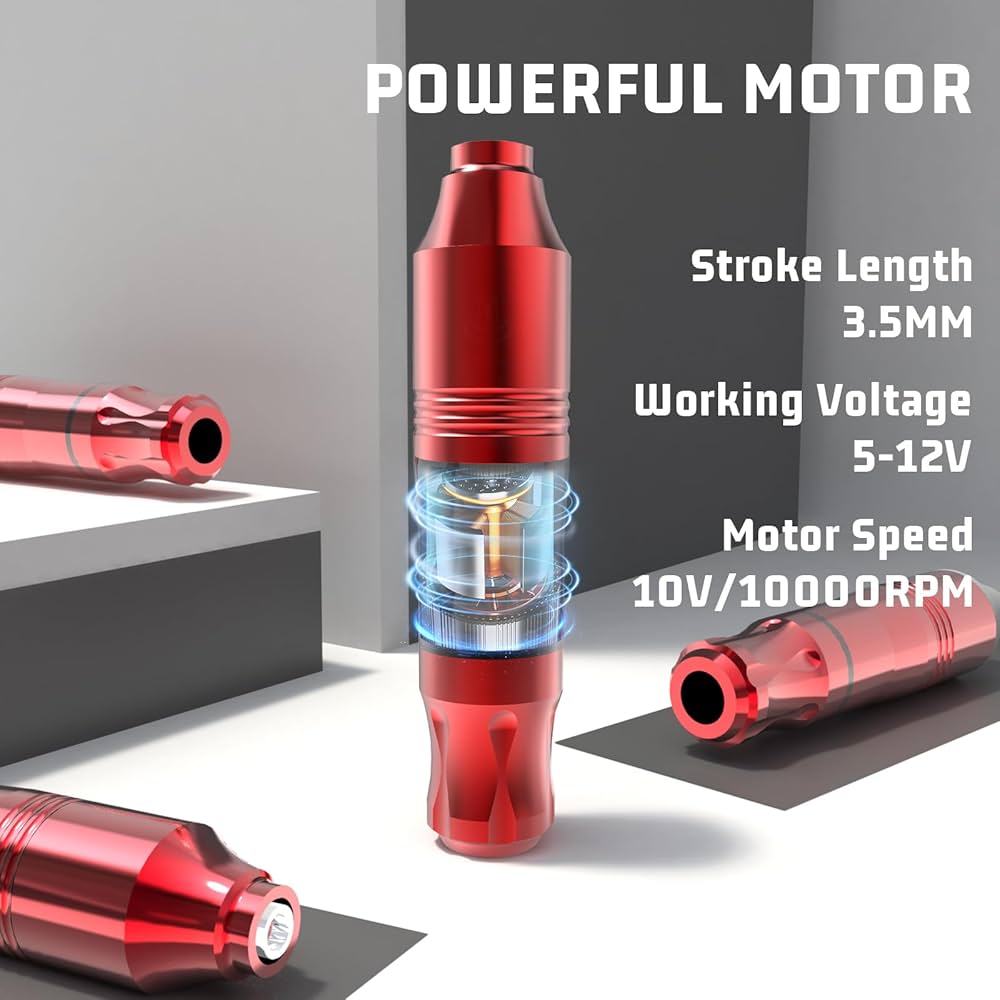 ワイヤレスタトゥーマシン　Wireless　tattoo machine set Amazon | 電動タトゥーペンキット タトゥーマシン セット 刺青