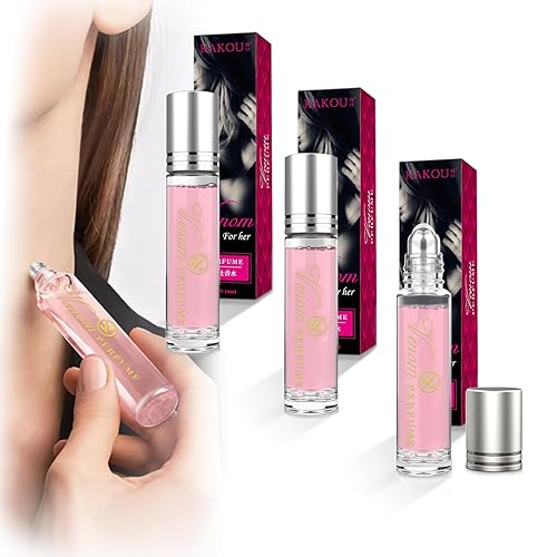 Perfume de Verola Phero_mone para mujer, 3 unidades de perfumes de aceite fero, perfume portátil de larga duración para mujeres que atraen a hombres