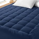Bare Home Topper de matelas Twin Extra Long Microplush - Haut d'oreiller réversible - Couverture de matelas - Double face tout-saison - 8" à 24" Poche profonde - Couverture ajustée - L'essentiel de la dorme - Lit en peluche (Twin XL)