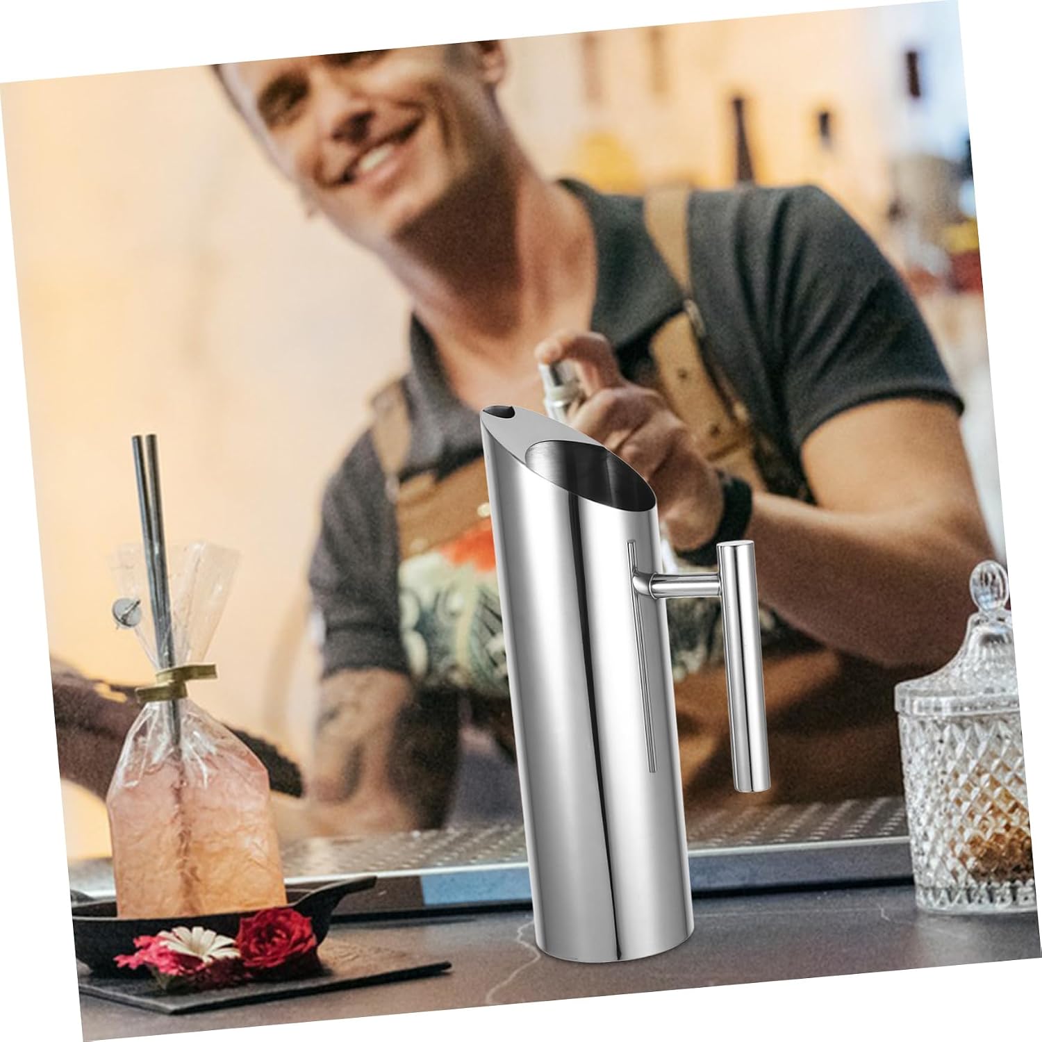 Capacity Stainless Steel Juice Jug Water Pitcher Pitcher Lid for Iced Tea Milk Drinks Kettle