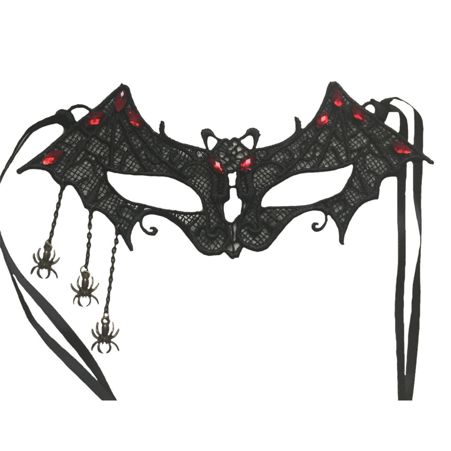 Aiklin Women's Halloween Bat Face Mask