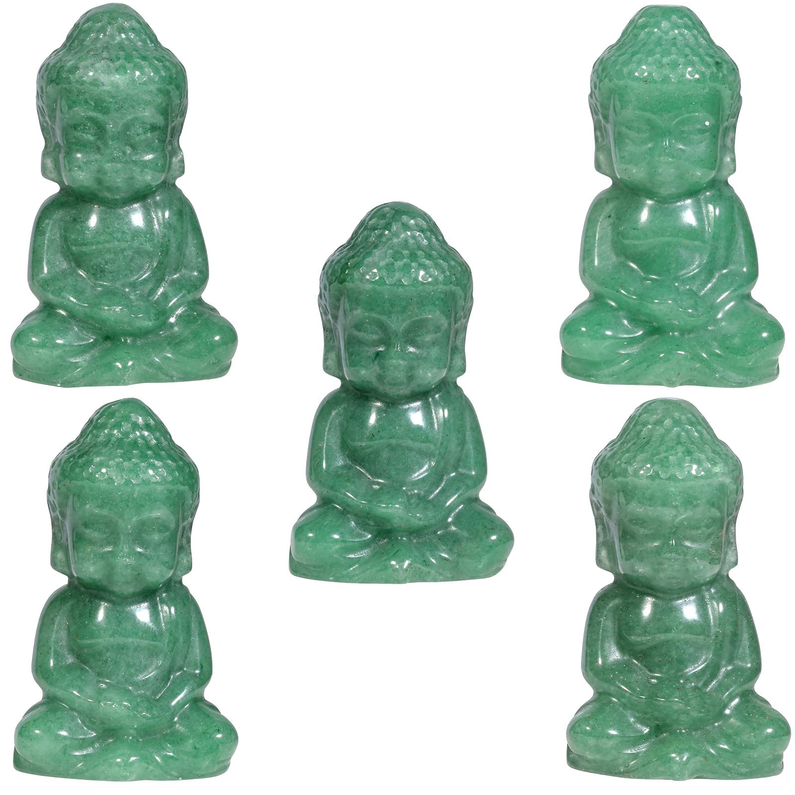 mookaitedecor Green Aventurine Crystal Baby Buddha Statue - Image 4