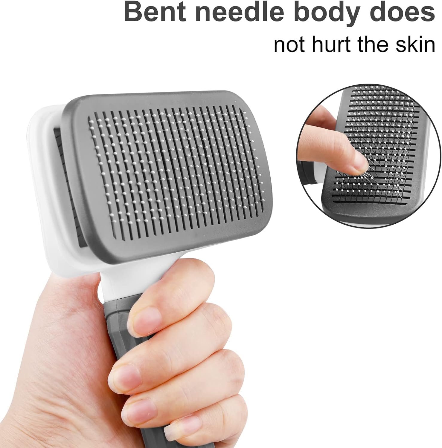 Broccy Pet Hair Remover, Dog & Cat Brush, Multi-Surface Cleaning, Easy to Clean, Grey, For Pet Owners - Image 3