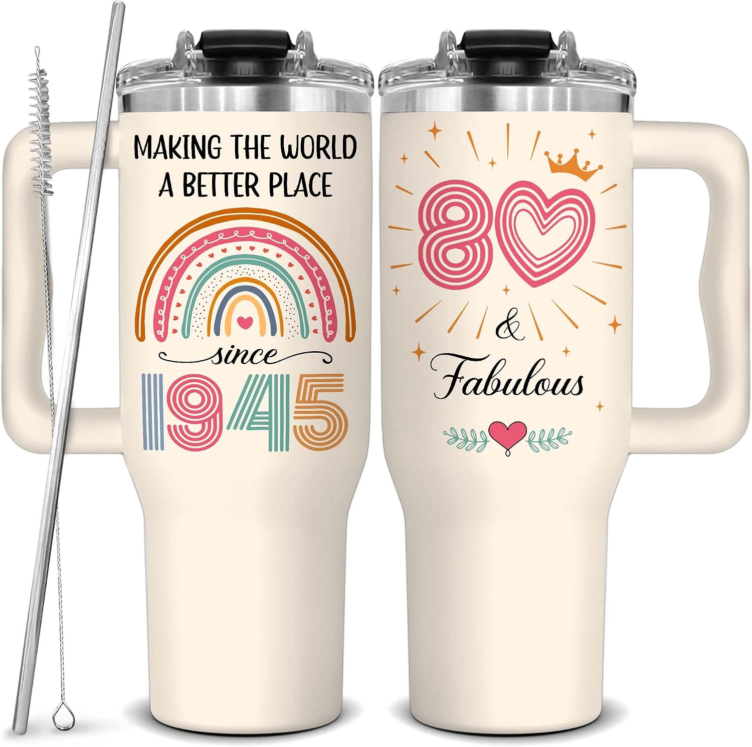 80th Birthday Gifts For Women - 1945 Vintage Themed Ceramic Mug, 11OZ, Perfect For Mom's Milestone Celebration & Mother's Day - View #10