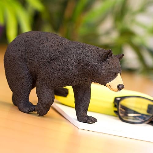 Miniatura 2 de Safari Ltd. Figura de juguete de oso negro de América del Norte, figura detallada de modelo de plástico de 7.4 pulgadas, divertido juguete educativo