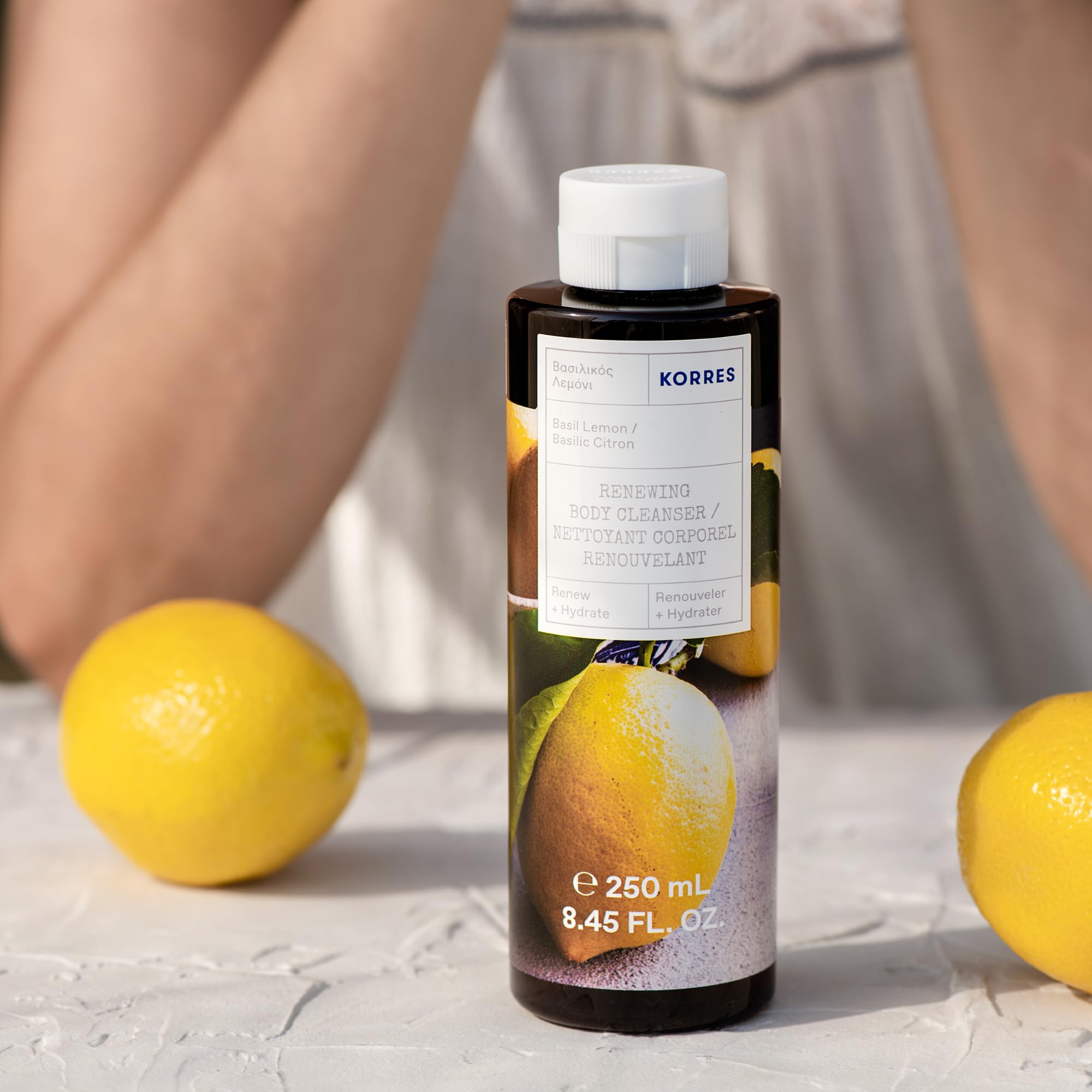 Korres Basil Lemon Duş Jeli - Vücut Temizleyici 250ml Renksiz BEDENSIZ