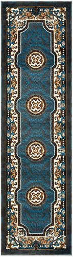 Miniatura 8 de Alfombra tradicional de diseño floral (borgoña, 3 pies 10 pulgadas x 5 pies 2 pulgadas)