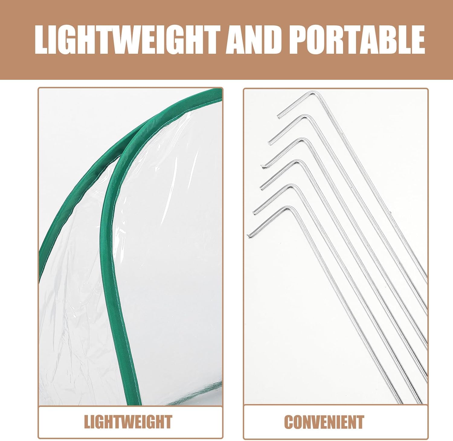 Angoily Foldable Mini Greenhouse Portable Plant Shelter with PVC Cover Compact Small Plant Enclosure for Indoor Outdoor Garden for Succulents and Seedlings
